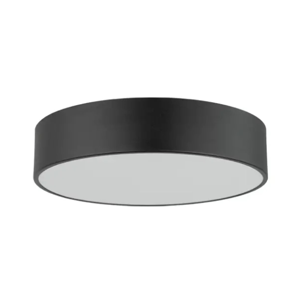 Sufitowa lampa do kuchni Kengo 1400 tuba okrągła czarna