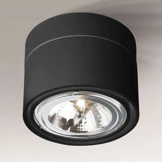 Plafon LAMPA sufitowa HIMI 1121 Shilo natynkowa OPRAWA metalowa czarna