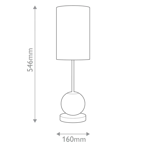 Nocna lampa do sypialni Marni QN-MARNI-TL-M-NBR LED 12W 3000K tuba mosiądz