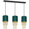 LAMPA wisząca ALMERIA MLP64500 Milagro abażurowa OPRAWA crystal glamour zwis zielony złoty