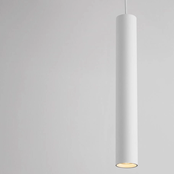 Lampa zwisająca NAZCA LE44348 do kuchni tubka sopel metalowa biała