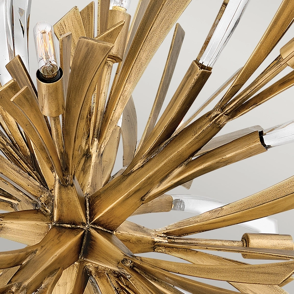 Dekoracyjna wisząca lampa QN-VIDA-13P-L gałęzie złote