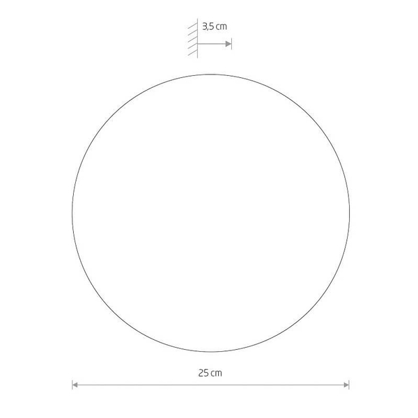 Okrągły kinkiet ścienny Ring 11290 Nowodvorski LED 10W 3000K do holu drewniany