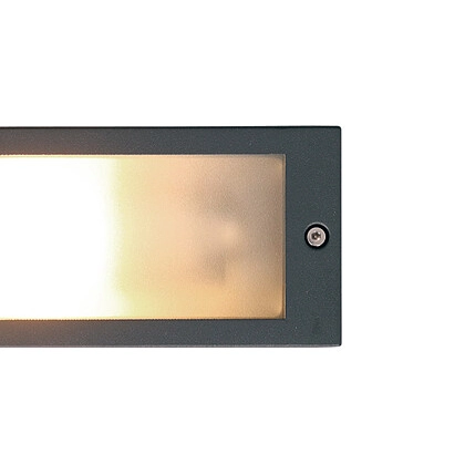 Grafitowy wpust INA 4907 prostokątna lampa zewnętrzna do ogrodu