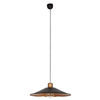 Metalowa lampa wisząca Garret 6444 retro dysk metalowy czarny