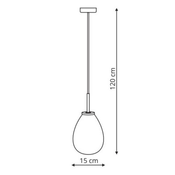LAMPA wisząca FONDI LP-1214/1P Light Prestige szklana OPRAWA zwis przezroczysty