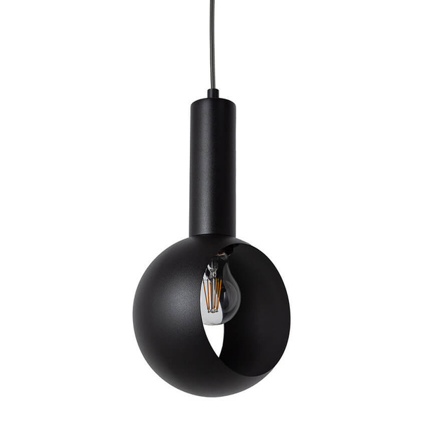 Lampa zwisowa Vitrum 41108 ball do salonu bubble metalowa czarna