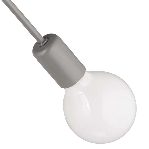 LAMPA sufitowa VEN W-LOOP/2 GR loftowa OPRAWA plafon pręty sticks szare