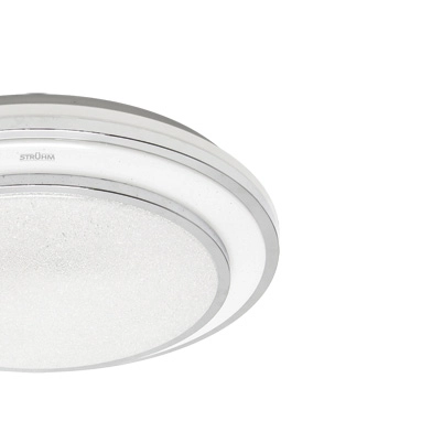 Nowoczesny plafon Gloria z pilotem LED 48W 3000-6000K IP44 chrom