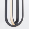 Salonowa lampa wisząca Demark QN-DEMARK-1P-BK LED 28W 3000K owalna czarny
