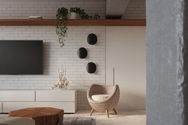 LAMPA ścienna SL.0935 metalowa OPRAWA kinkiet kamień czarny