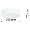 Plafon metalowy Cleo 137623620682 TEAM LED 24W 3000K okrągła lampa sufitowa biała