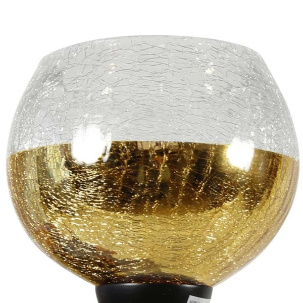 Lampa ścienna CROMINA 21-57242 szklana kula ball czarna złota przezroczysta