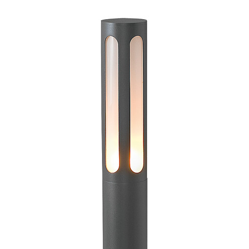 Zewnętrzna LAMPA stojąca MEKONG 4698 Nowodvorski metalowa OPRAWA słupek ogrodowy outdoor IP42 grafitowy biały