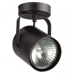 Spot LAMPA sufitowa FLESZ E27 31065 Sigma regulowana OPRAWA metalowy reflektorek czarny