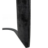 Czarne krzesło BORA MM001501100353 tkanina metal do jadalni 45cm