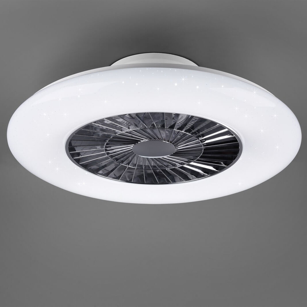 Wentylator sterowany pilotem Visby R62402106 LED 40W 3000-6500K srebrna