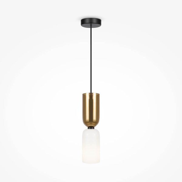 Lampa wisząca Memory MOD177PL-01G Maytoni do jadalni czarna biała złota
