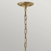 Łańcuchowa wisząca lampa Delarosa KL-DELAROSA-P-BK kopułowa czarna