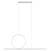 Podłużna lampa wisząca LINEO 11885 LED 39W 3000K ring biały