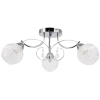 Pałacowa lampa sufitowa 8964/3 8C crystal do holu chrom