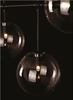 LAMPA wisząca LOLLIPOP P0396 Maxlight metalowa OPRAWA loftowy ZWIS pręty kule balls czarne przezroczyste