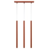 Lampa wisząca potrójna Sopel 3 41451 nad stół tuba ceglana