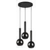 Kaskadowa lampa zwis CLAYTON 310390332 Trio kule do sypialni czarny