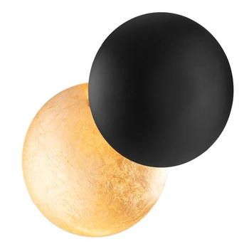 Ścienny kinkiet designerski PAIJAN LE44458 LED 6W 3000K okręgi czarny złoty