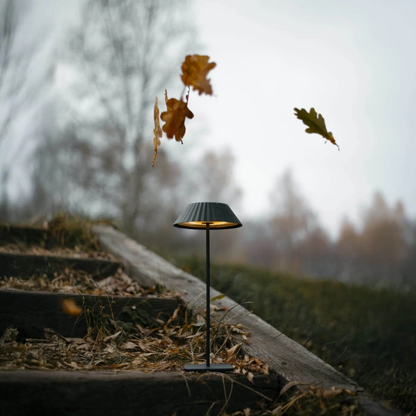 Tarasowa lampa stołowa MUFFIN T0066 LED 2,2W 2700K IP44 czarna