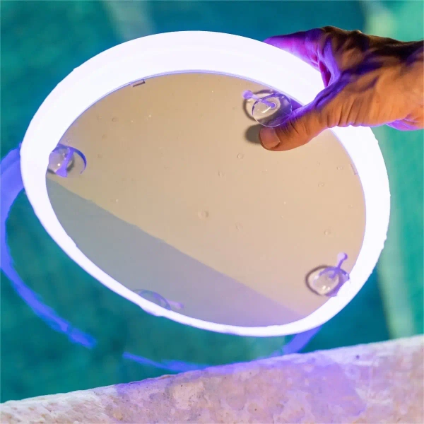 Solarna lampa basenowa PAPAYA 3094 LED 7W 2700k IP68 czarna biała