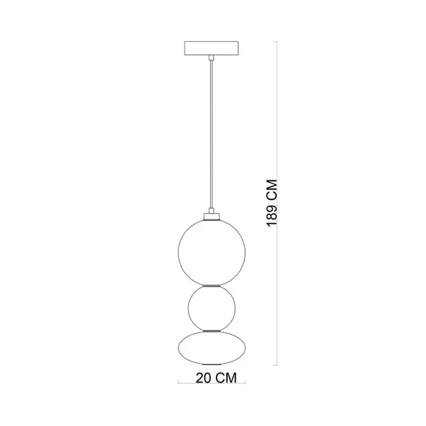 Regulowana lampa zwis Sonte PND-24352V-24W-BK-SG Italux LED 24W 3000K szara czarna