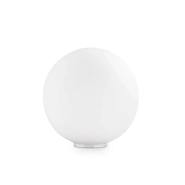 Stołowa lampka kula Mapa biała szklana 1xG9 4W na stolik do sypialni 310817