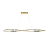 Żyrandol glamour Krone P097PL-L36BS3K LED 36W 3000K crystals mosiądz