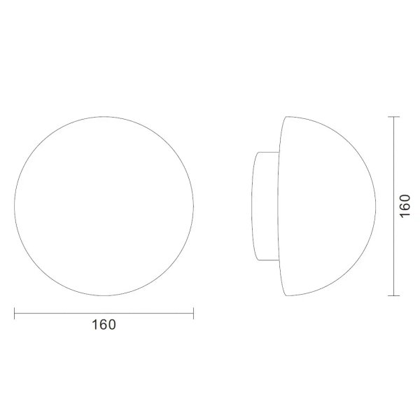 Złota lampa ścienna BUTTON ST-9931W okrągła LED 1x11W metalowa