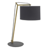 Biurkowa lampa loftowa L&-192625 Light& z abażurem czarna mosiądz