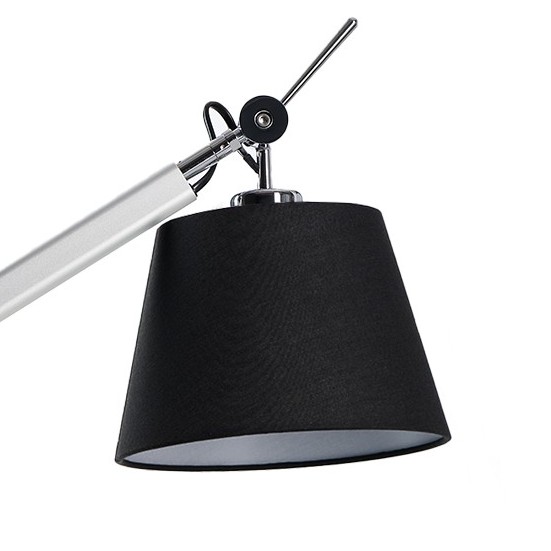 Biurkowa lampa zestaw Zyta AZ2307+AZ2597 wysięgnik regulowany chrom czarny