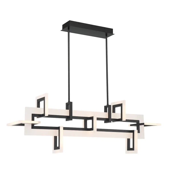 Metalowa lampa wisząca Inizio QN-INIZIO-LP-M-BK LED 86W 3000K czarny