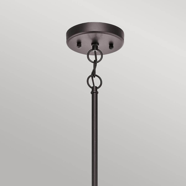 Wisząca lampa ogrodowa Lyndon KL-LYNDON-5P-AZ Kichler na taras IP44 brązowa