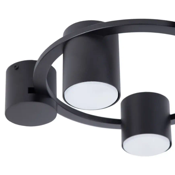 Sufitowa lampa ring Kodo 3 41337 metalowe tuby spoty czarne