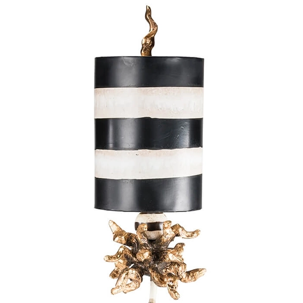 Eklektyczna lampa stołowa FB-DOMINIQUE-TL czarna kremowa