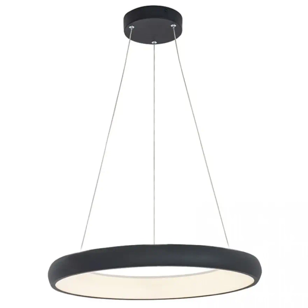Wisząca lampa ringowa 2052 LED 50W 3000K pierścień czarny
