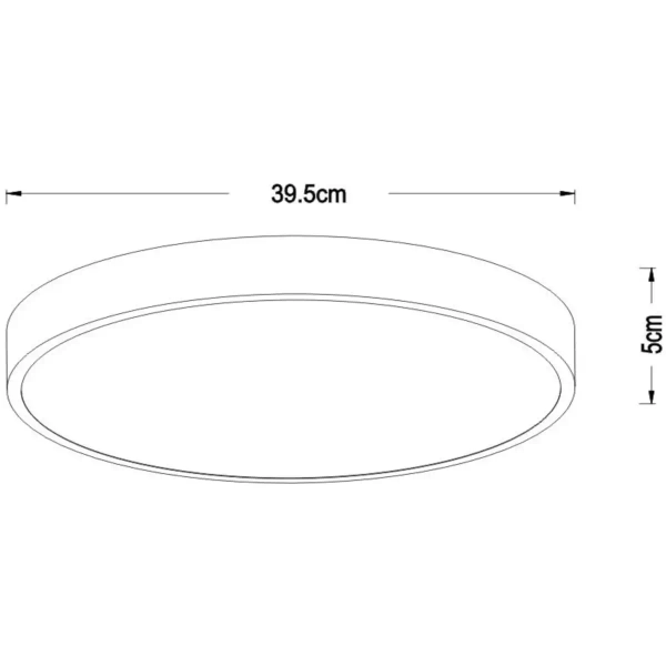Lampa sufitowa UNAR 79185/40/02 Lucide LED 24W 2700K do salonu złota