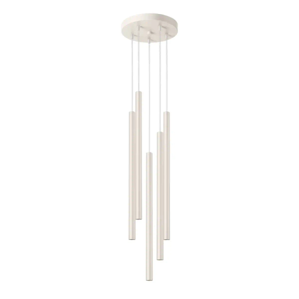 Wisząca lampa podłużna PASTELO SL.1516 sopel tubki beżowe