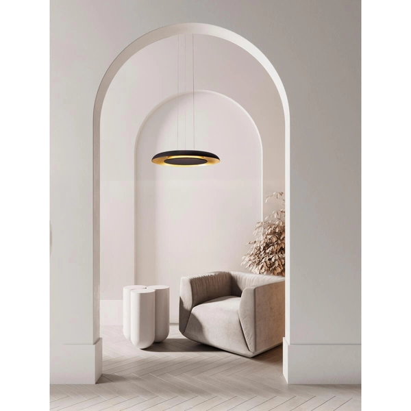 Wisząca lampa regulowana CAPINOTA LE44798 LED 38W 2700-4000K czarna złota