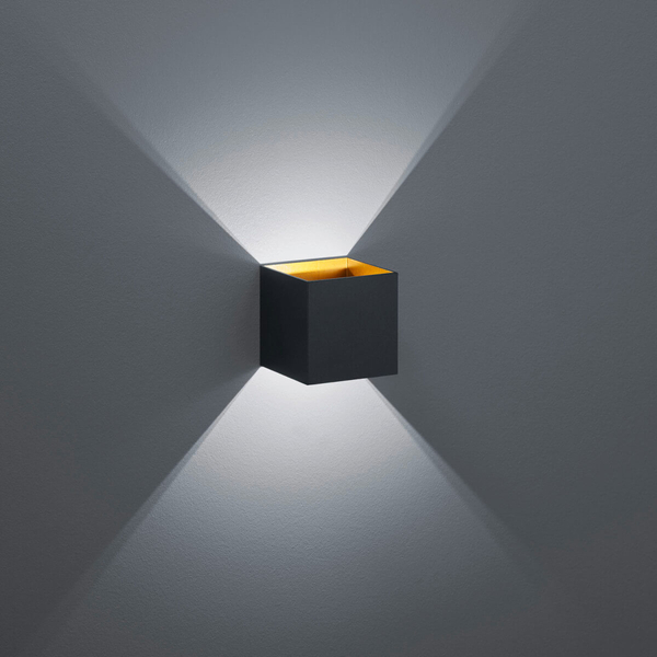 Metalowa lampa ścienna LOUIS 223310132 Trio LED 4,3W 3000K do salonu czarna