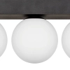 Lampa kulista przysufitowa SPHERE 1204 Zumaline do sypialni czarny biały