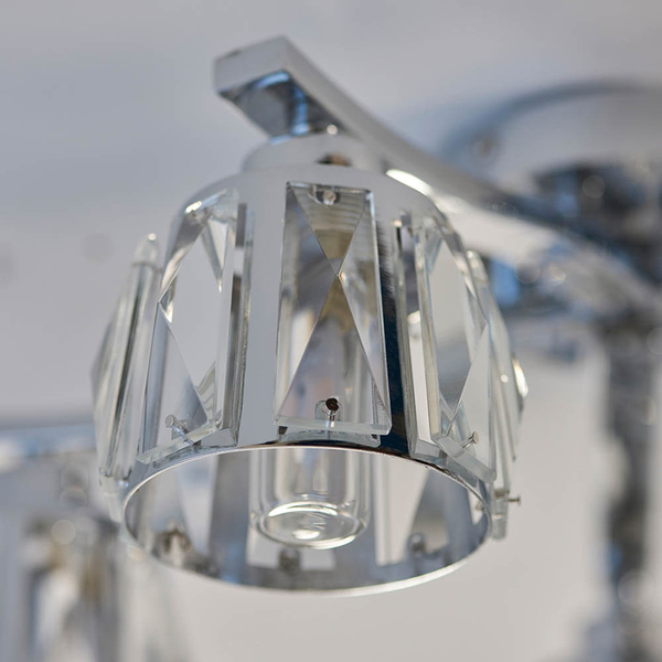 Sufitowa lampa wielopunktowa Ria 96454 IP44 chrom przezroczysty