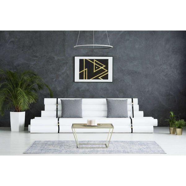 Wisząca LAMPA biurowa SLIM/000053/4000/B MDECO metalowa OPRAWA zwis LED 40W 4000K okrągły czarny