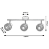Sufitowa lampa loft Grendel 3129 reflektorki nad obraz ruchome czarne